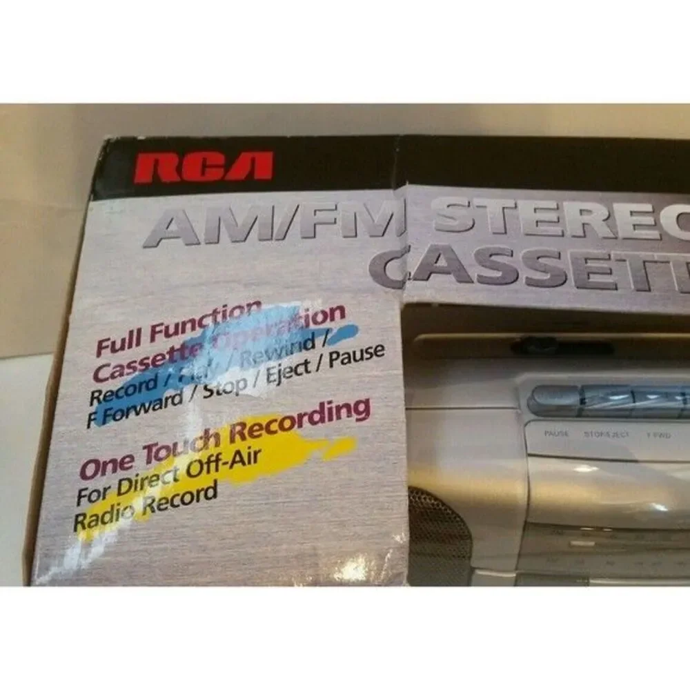 Vintage RCA Radio Cassette Recorder Model RP7712S New in Box
